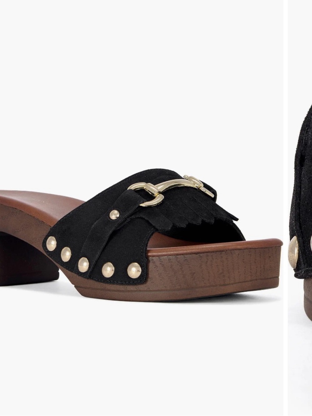 EPSILON-BLACK SUEDE FLATFORM SANDAL